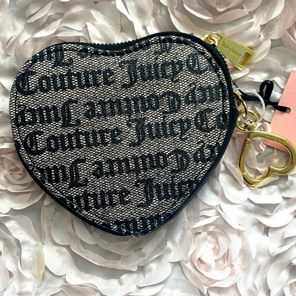 JUICY COUTURE 🦋 Gothic Heart Missy Coin Purse NWT - Picture 2 of 6